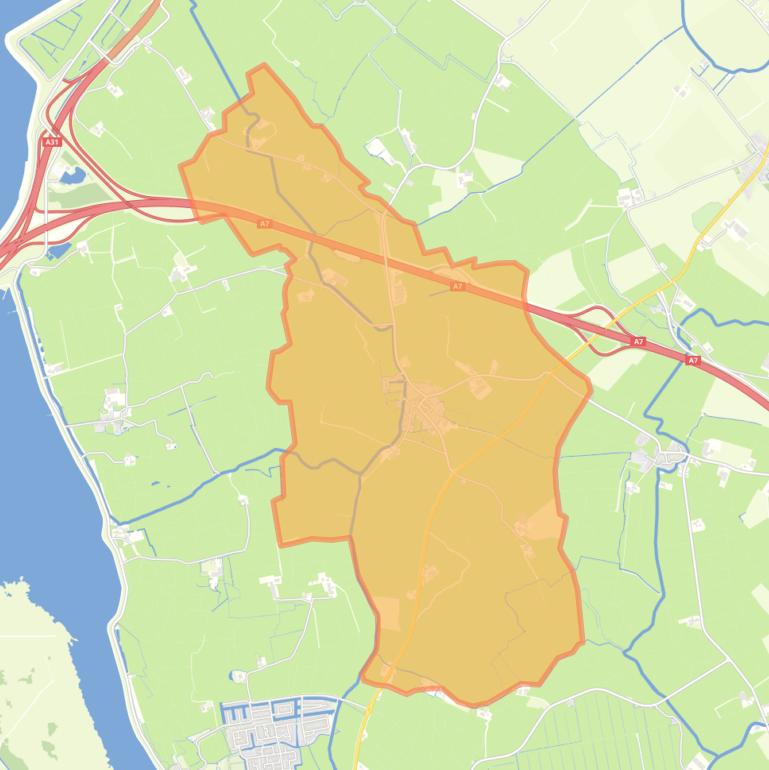 Kaart van de buurt Wons.