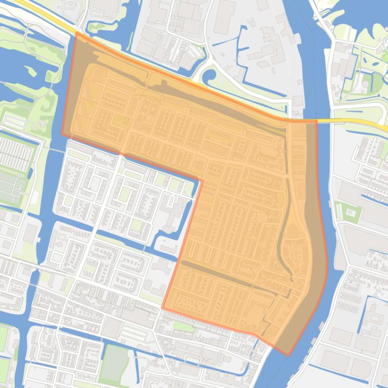 Kaart van de buurt Wormerveer Noord.