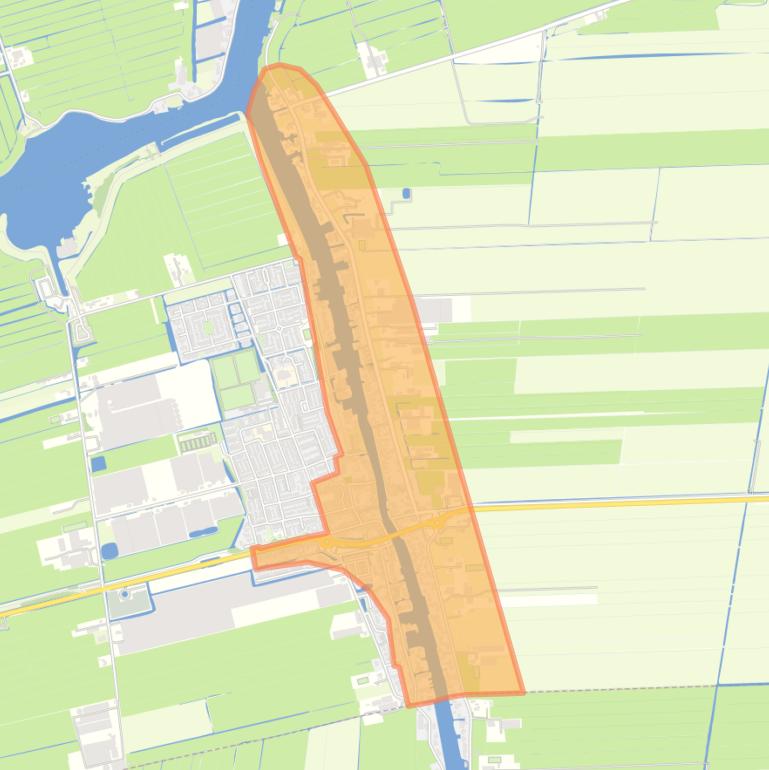 Kaart van de buurt Woubrugge.