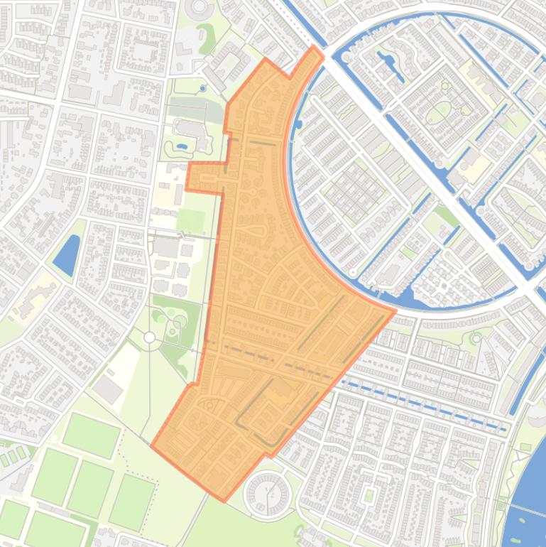 Kaart van de buurt Woudzoom en omgeving.