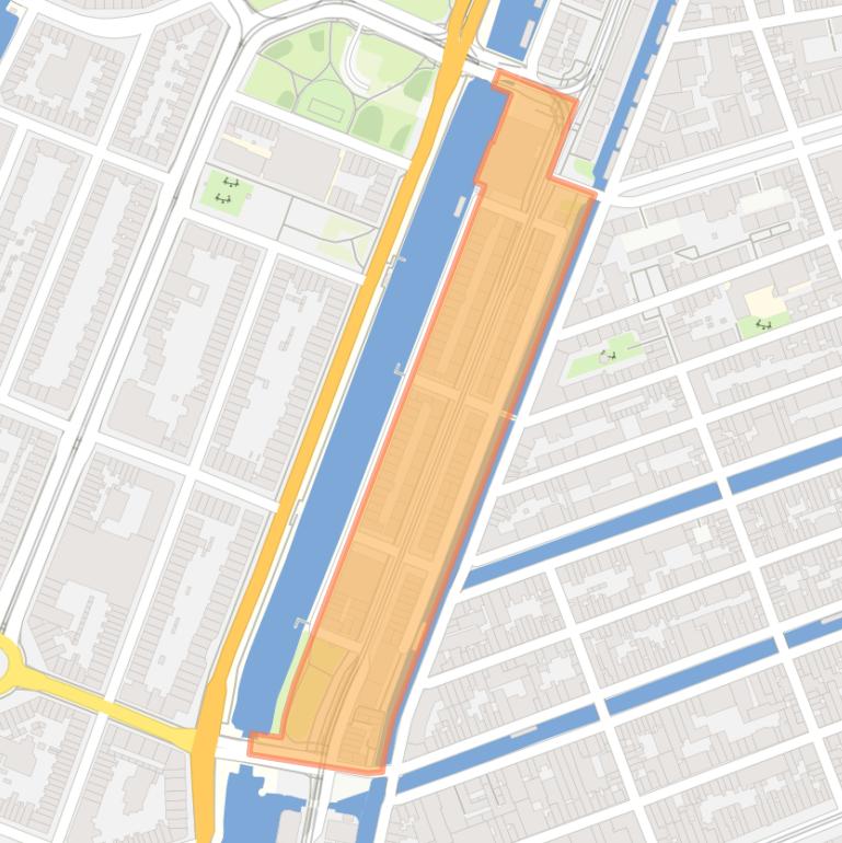 Kaart van de Zaagpoortbuurt.