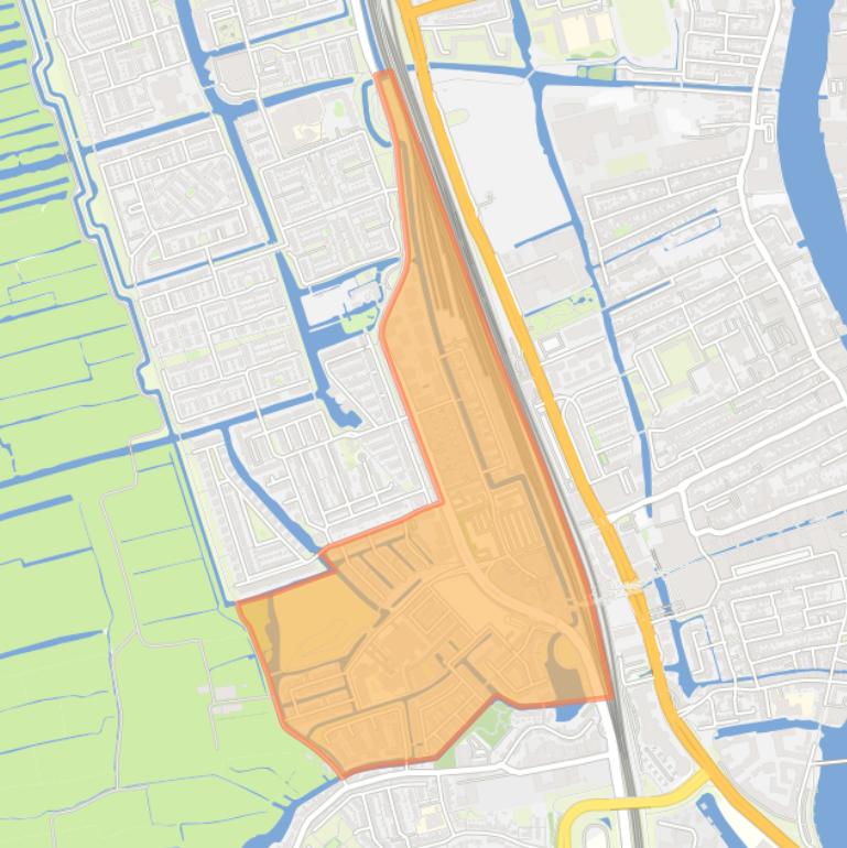 Kaart van de buurt Zaans Hout.