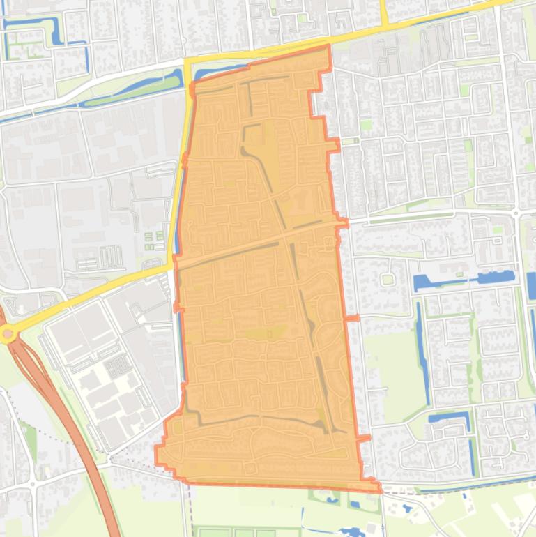 Kaart van de buurt Zanddonk.