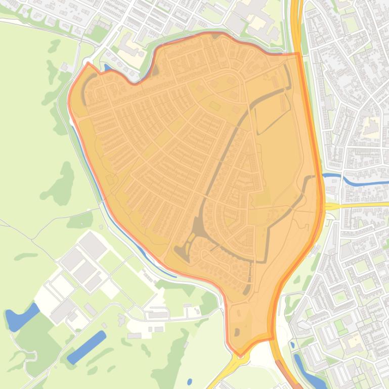 Kaart van de buurt Zanderij.