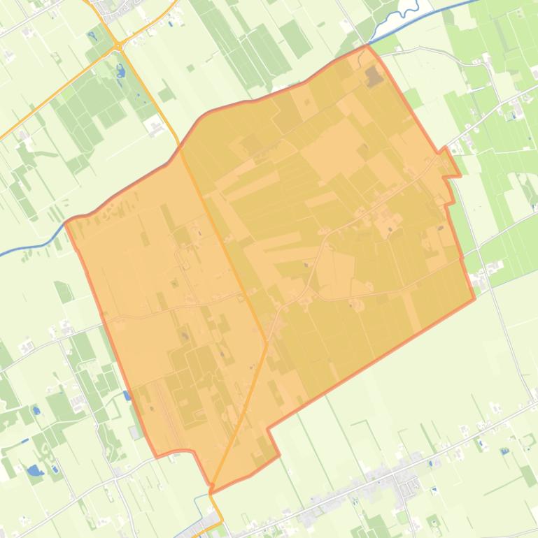 Kaart van de buurt Zandhuizen.