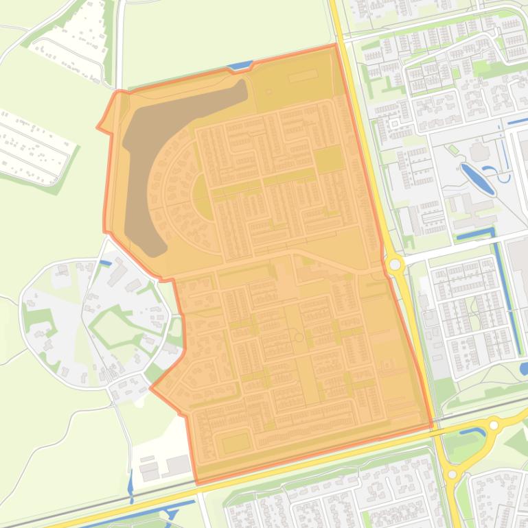 Kaart van de Zandplatenbuurt.