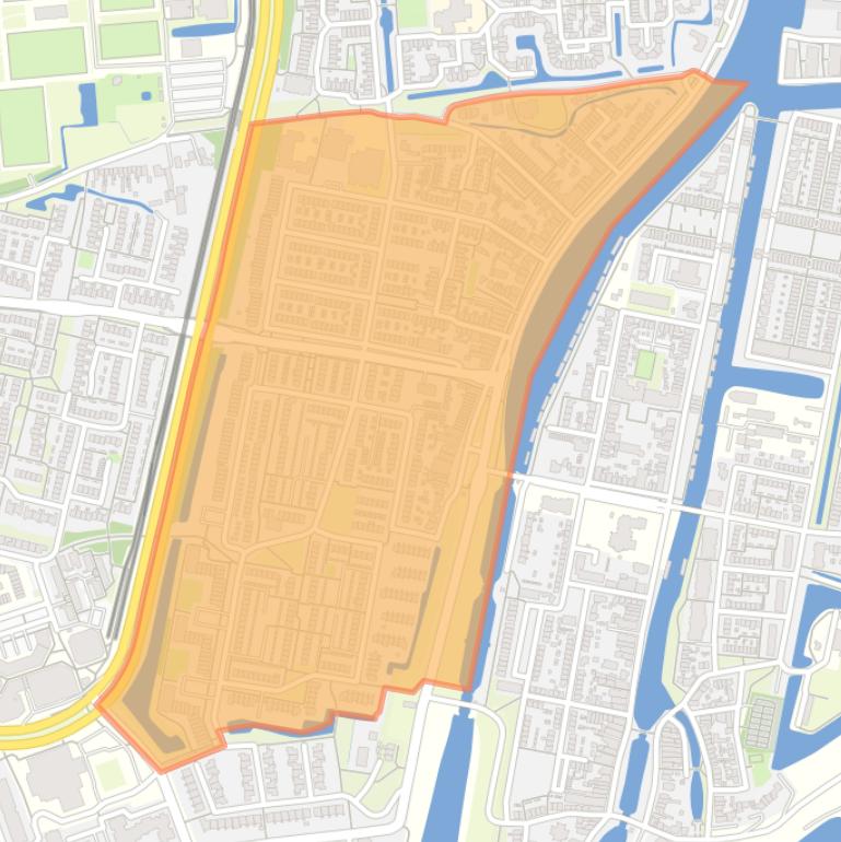 Kaart van de buurt Zandveld.