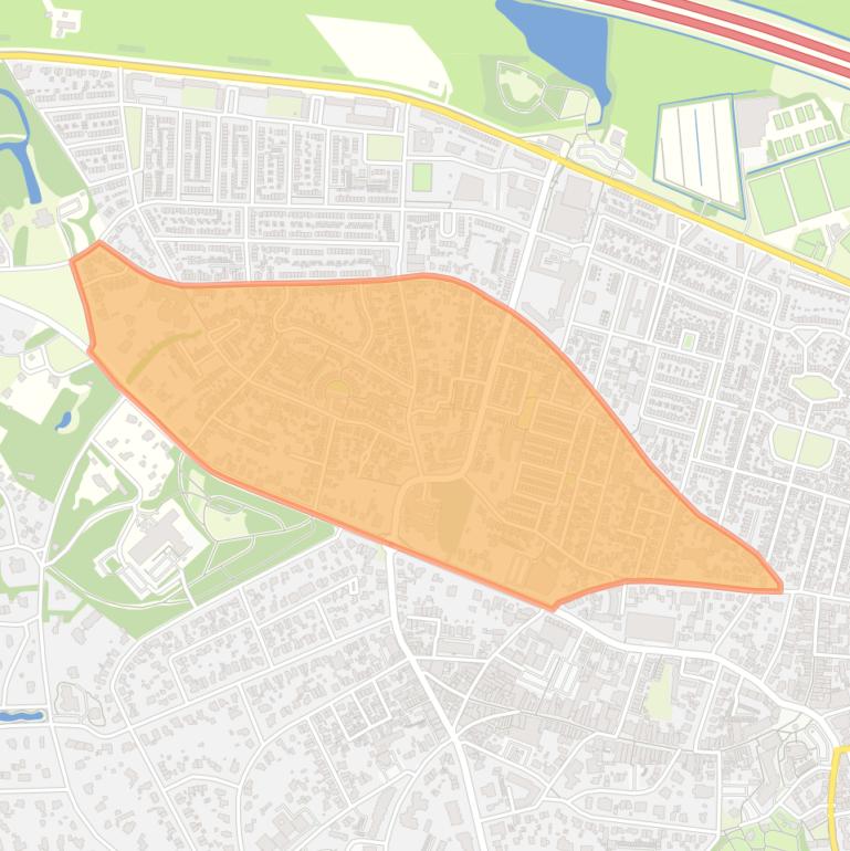 Kaart van de buurt Zandvoort.