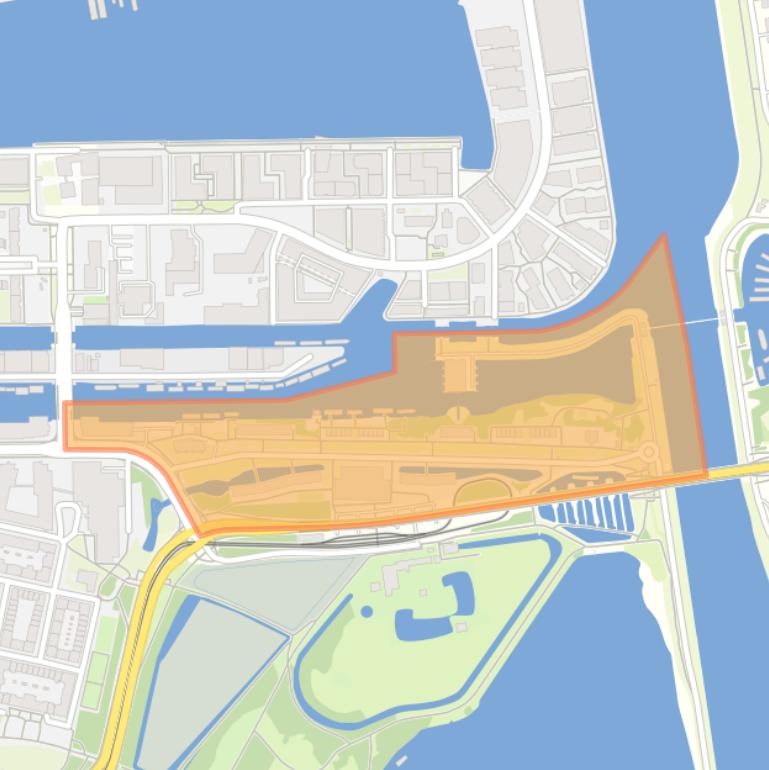 Kaart van de buurt Zeeburgerdijk-Oost.