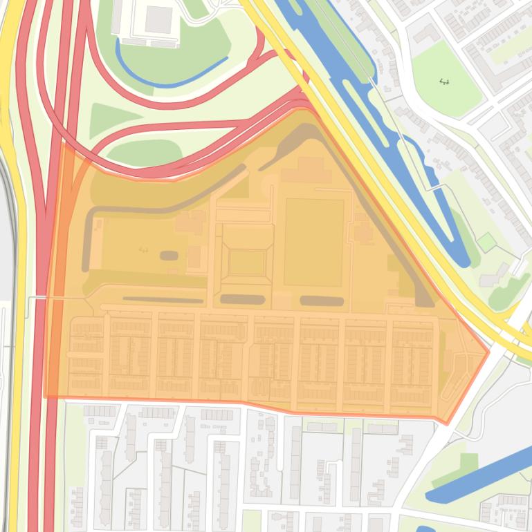 Kaart van de buurt Zeehavenlaan en omgeving.