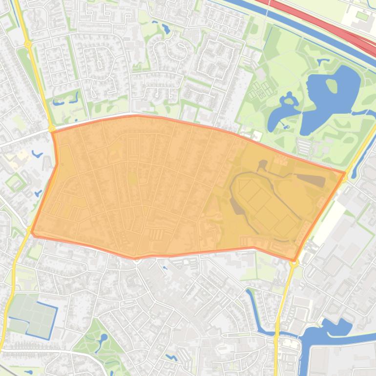 Kaart van de Zeeheldenbuurt.