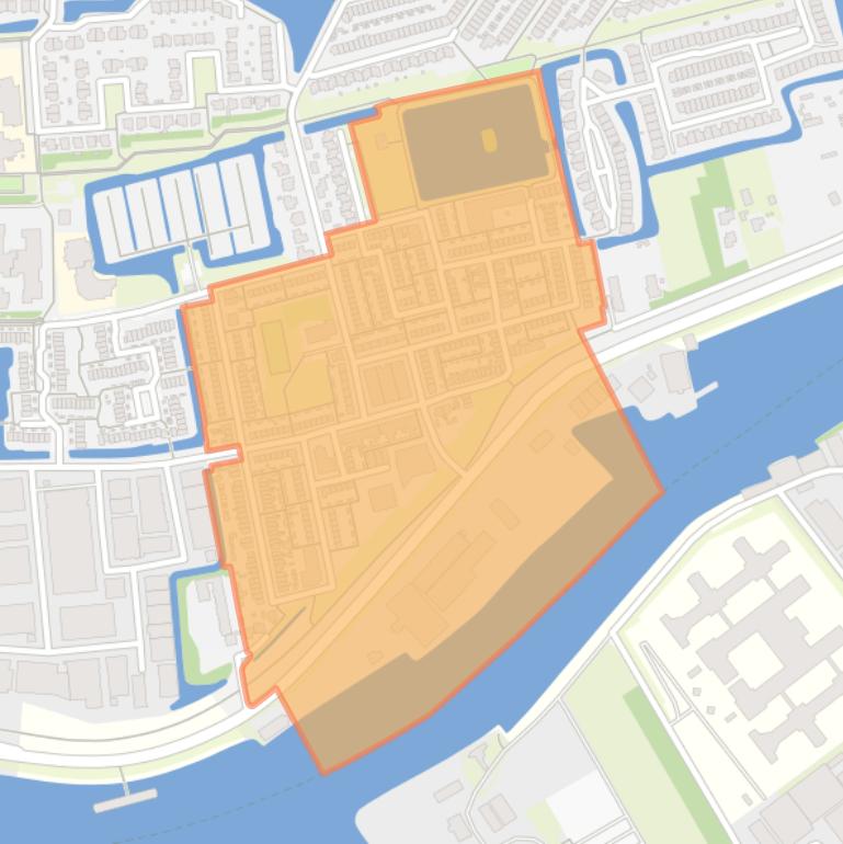 Kaart van de Zeeheldenbuurt-west.