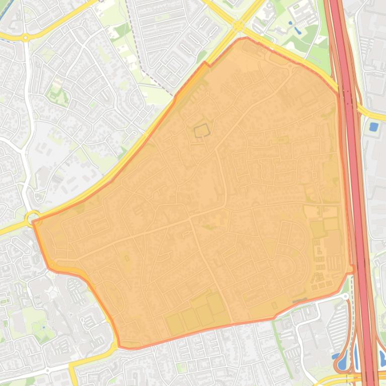 Kaart van de buurt Zeelst.