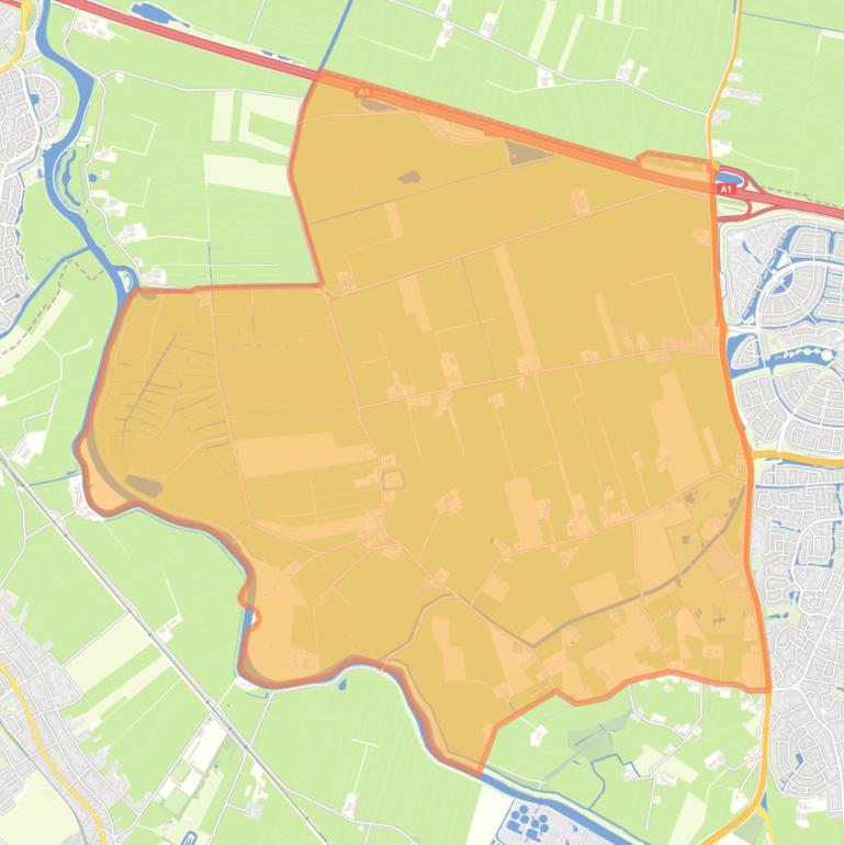 Kaart van de buurt Zeldert.