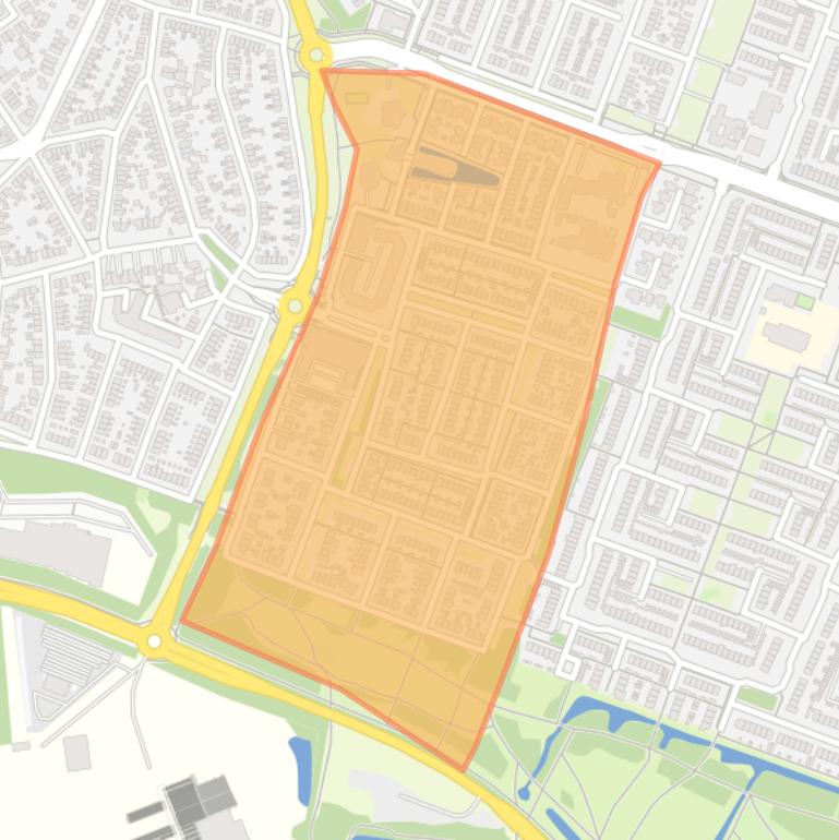 Kaart van de buurt Zenderwijk.