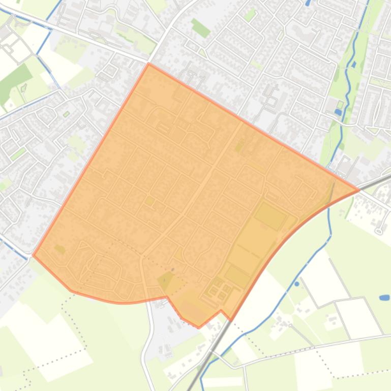 Kaart van de buurt Zeshoeven.