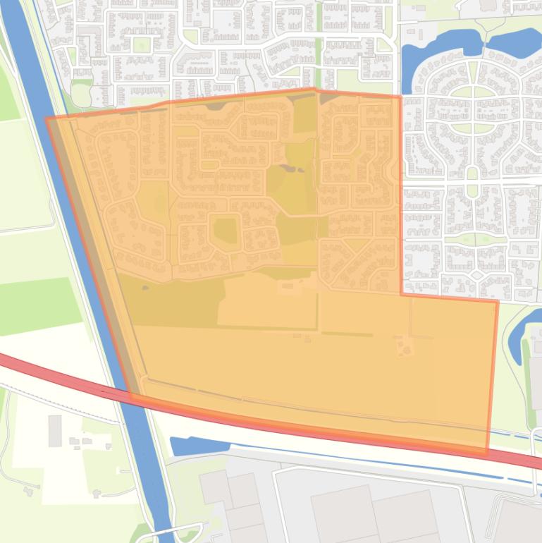 Kaart van de buurt Zeven Bosjes.