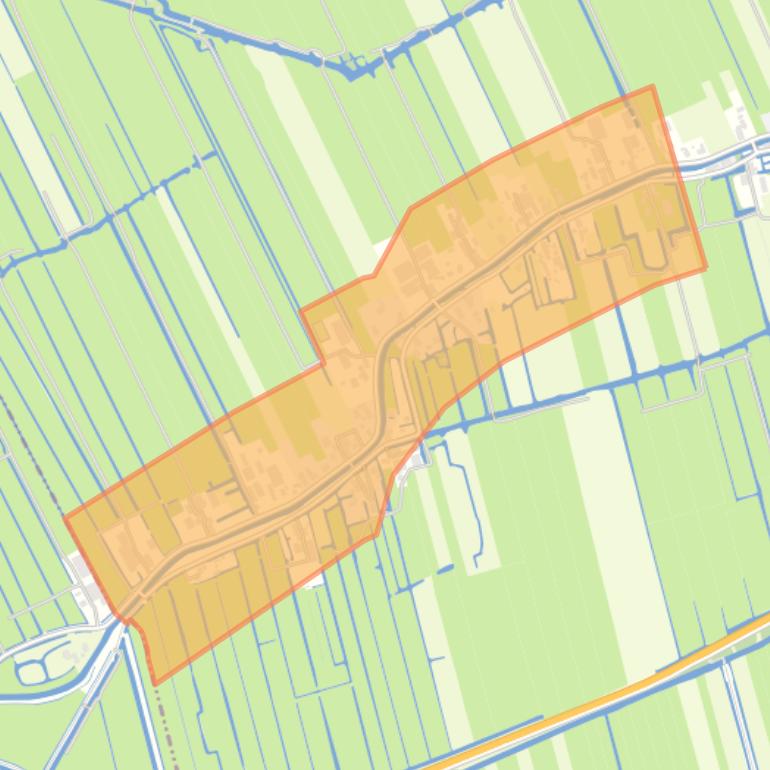 Kaart van de buurt Zevender.