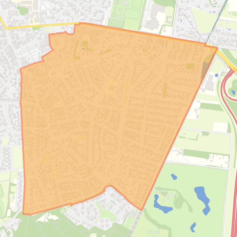 Kaart van de buurt Zevenend.