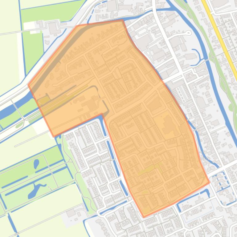 Kaart van de buurt Zevenhuizen-West 1.