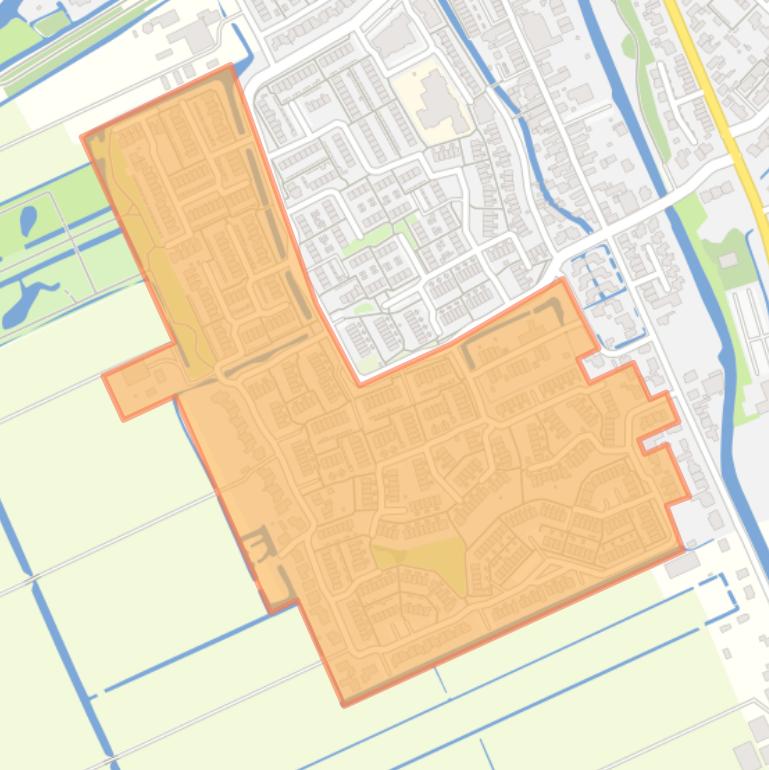 Kaart van de buurt Zevenhuizen-West 2.