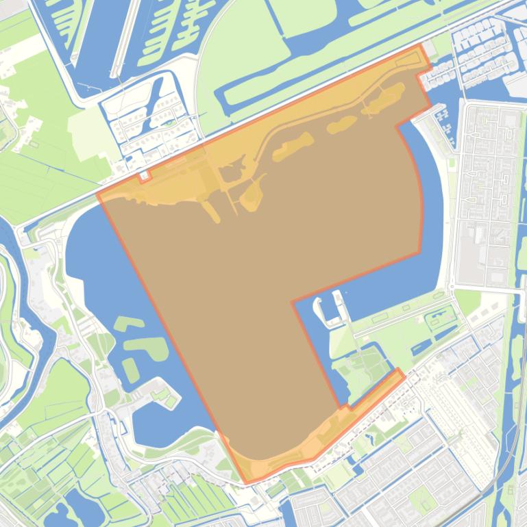 Kaart van de buurt Zevenhuizerplas.