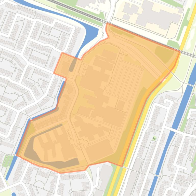 Kaart van de Zijdenbuurt-Oost.