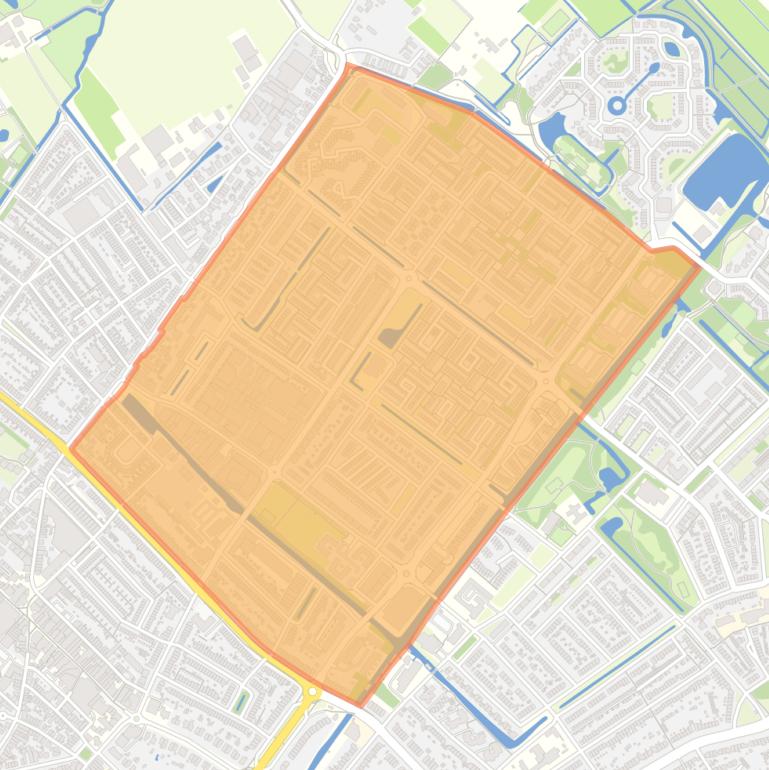 Kaart van de buurt Zijlwatering-haven.