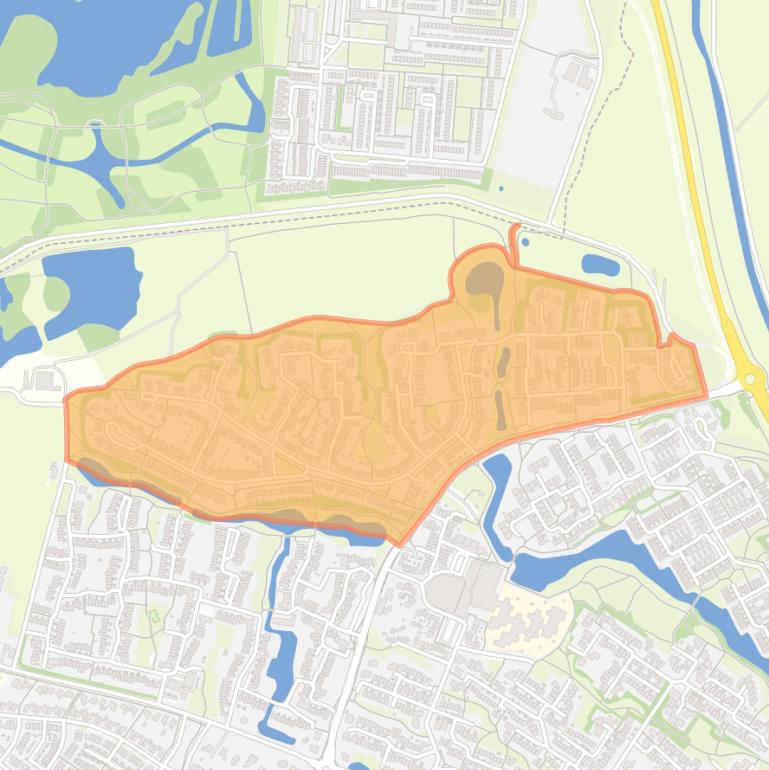 Kaart van de buurt Zilverkamp 3e fase.