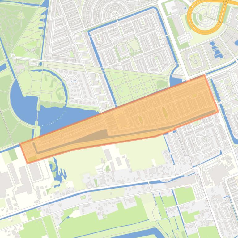 Kaart van de Zomenbuurt.