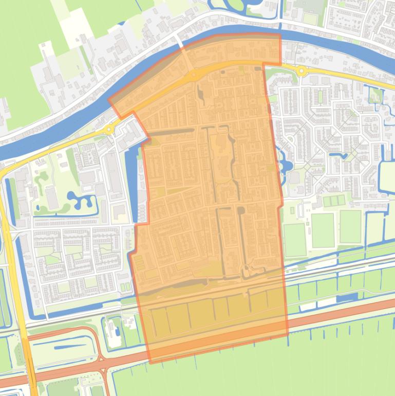 Kaart van de buurt Zonneveld.