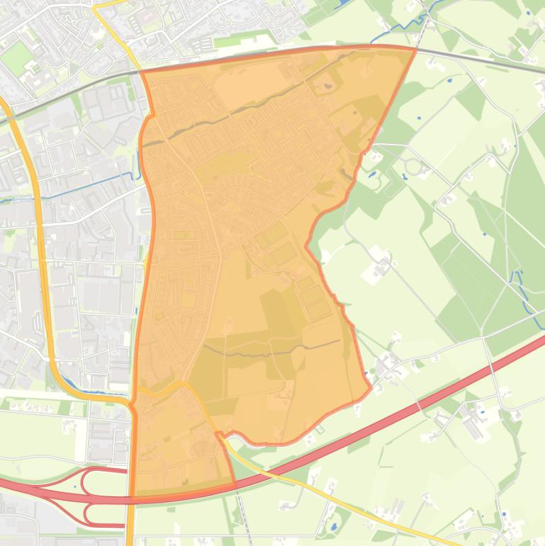 Kaart van de buurt Zuid-Berghuizen.