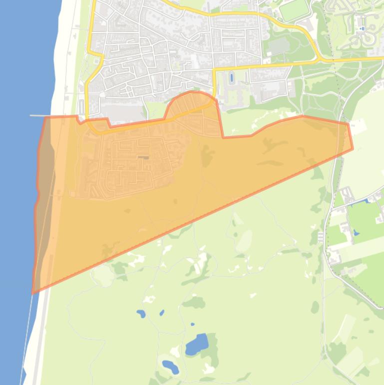 Kaart van de buurt Zuid I en II.