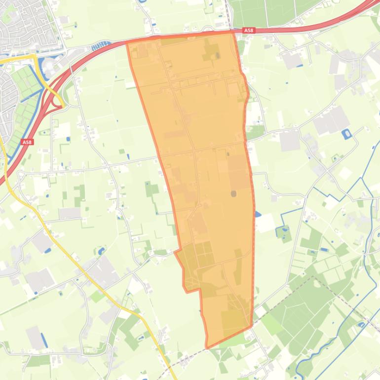 Kaart van de buurt Zuid landelijk gebied 4.