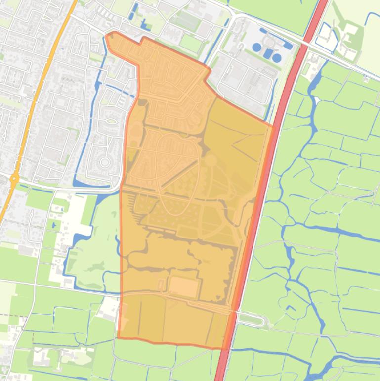 Kaart van de buurt Zuid Oost.