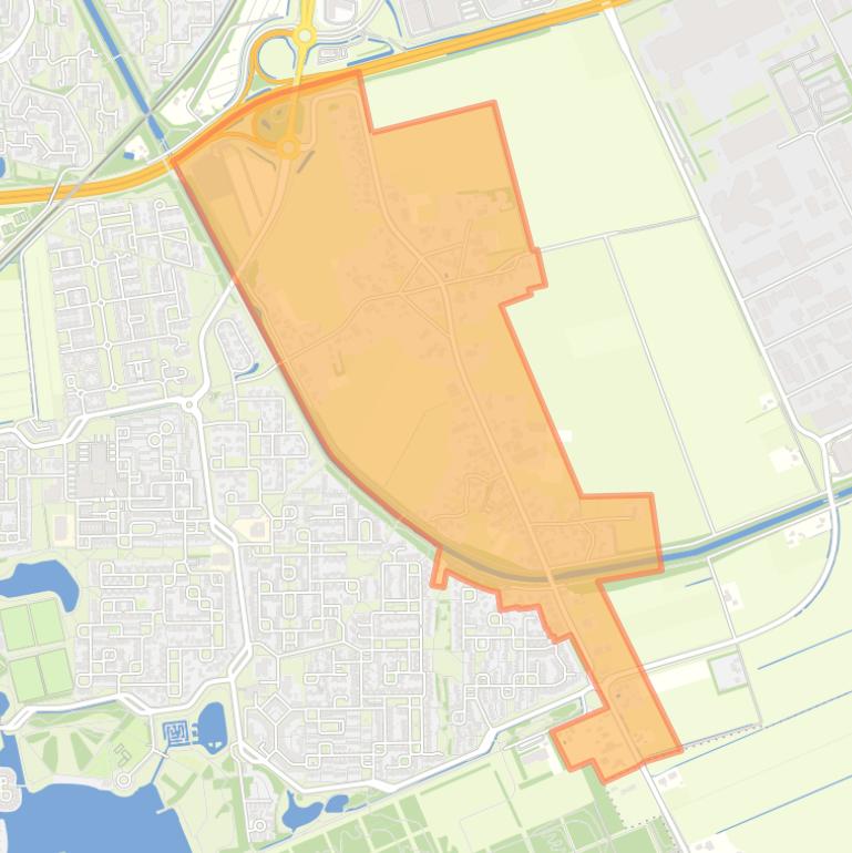 Kaart van de buurt Zuidbarge.