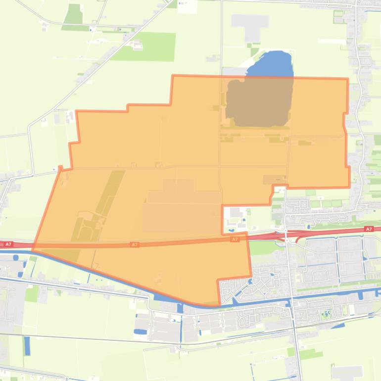 Kaart van de buurt Zuidbroek Buitengebied west.