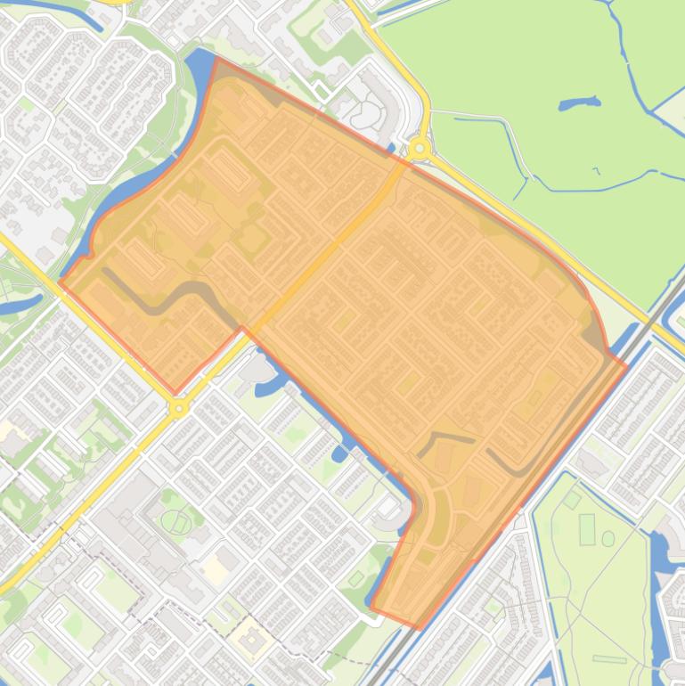 Kaart van de buurt Zuidbroek.