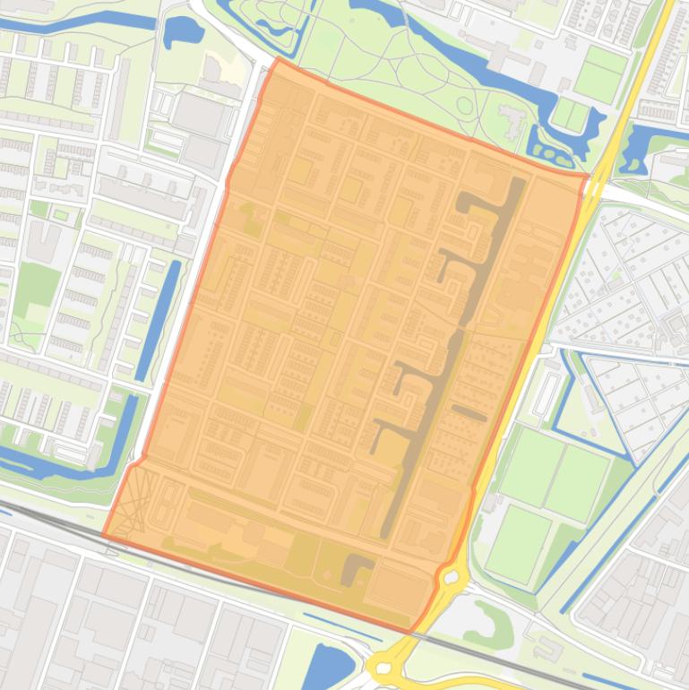 Kaart van de Zuidbuurt.