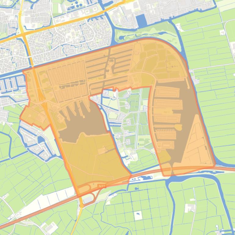 Kaart van de buurt Zuiderburen.