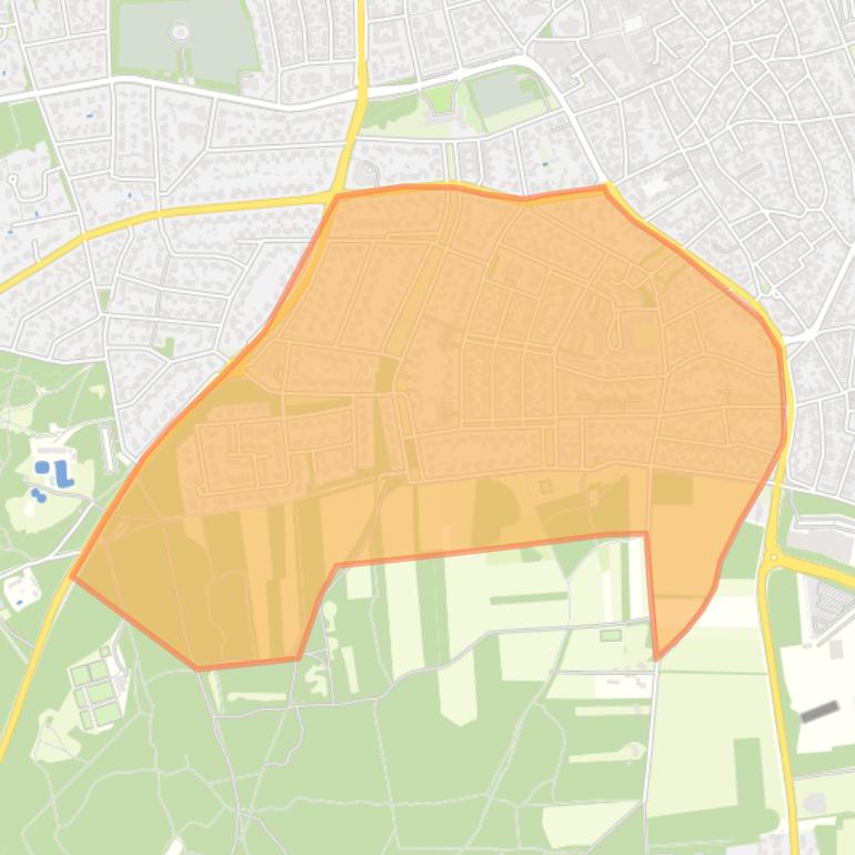 Kaart van de buurt Zuidereng.