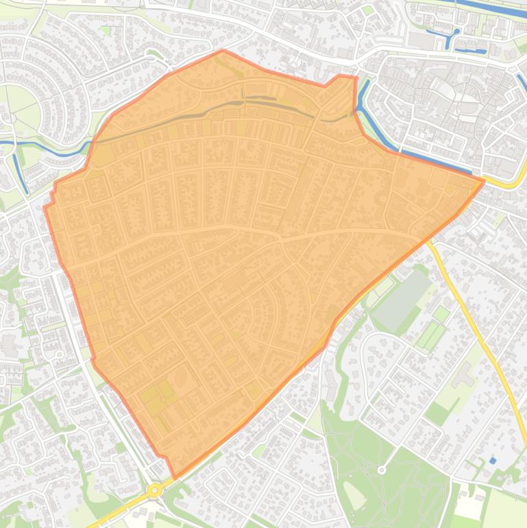 Kaart van de buurt Zuiderenk.