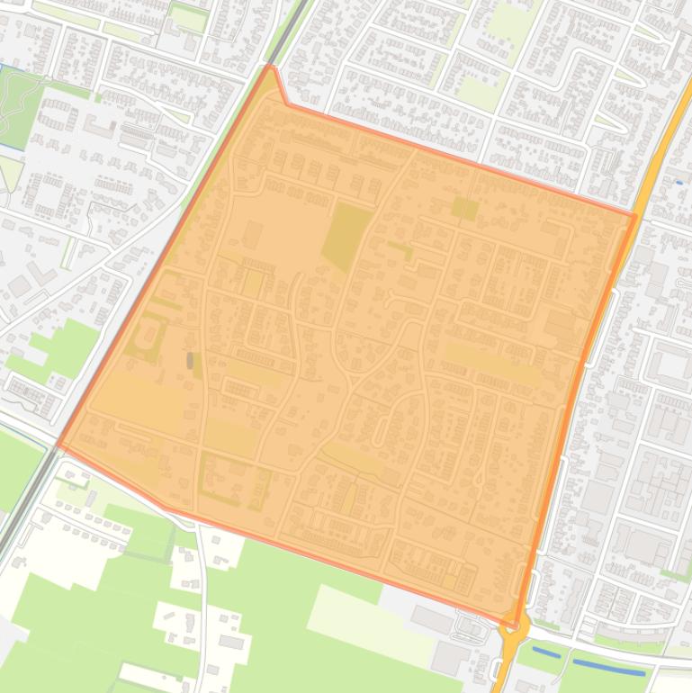 Kaart van de buurt Zuiderloo.