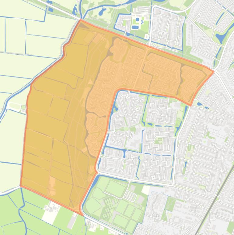 Kaart van de buurt Zuiderneg.