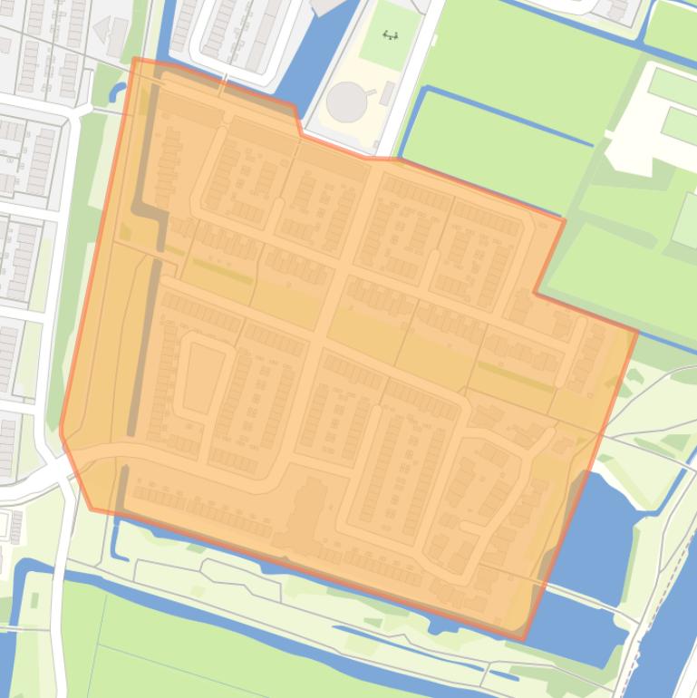 Kaart van de buurt Zuiderpolder-zuid.