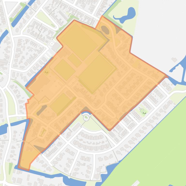 Kaart van de buurt Zuidgouw en omgeving.