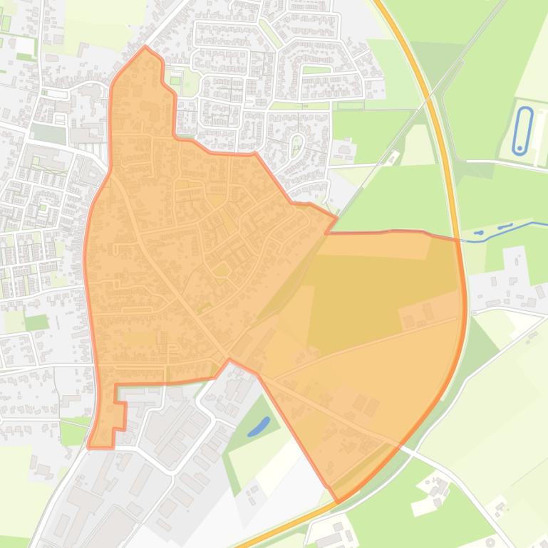 Kaart van de buurt Zuidoost Alphen.