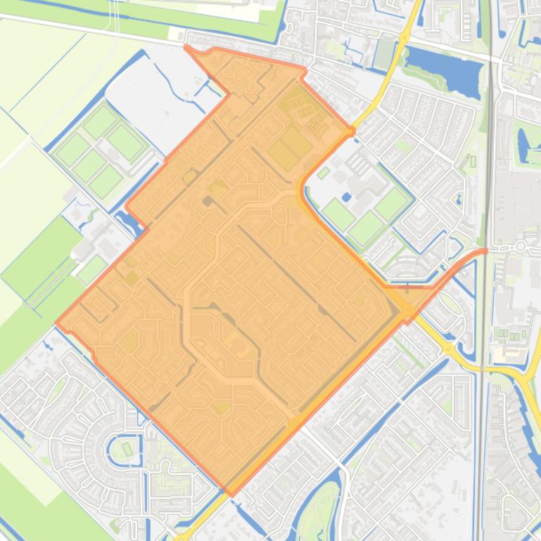 Kaart van de buurt Zuidplas 80.