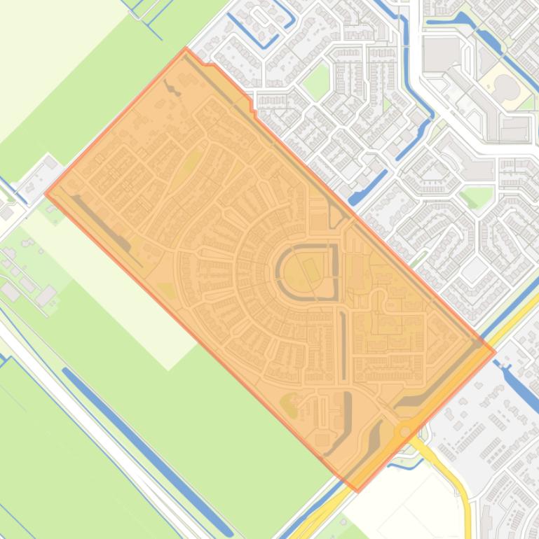 Kaart van de buurt Zuidplas 90.