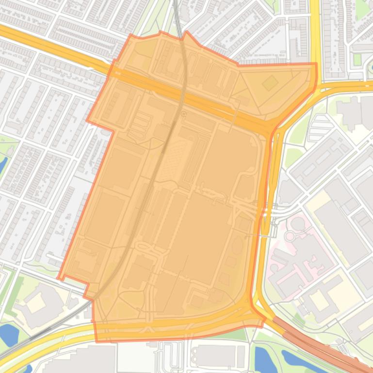 Kaart van de buurt Zuidplein.